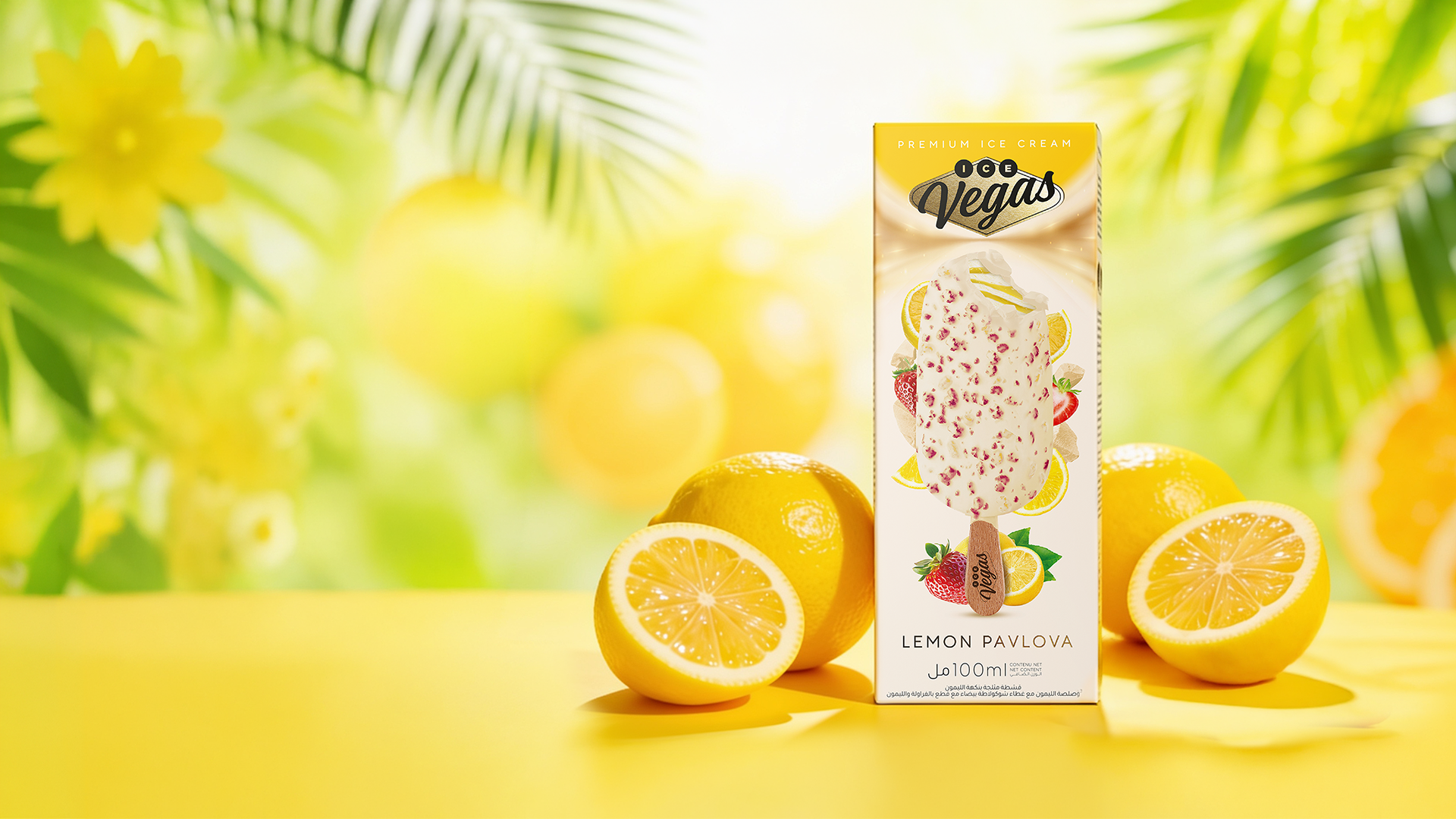 Ice Vegas Lemon Pavlova